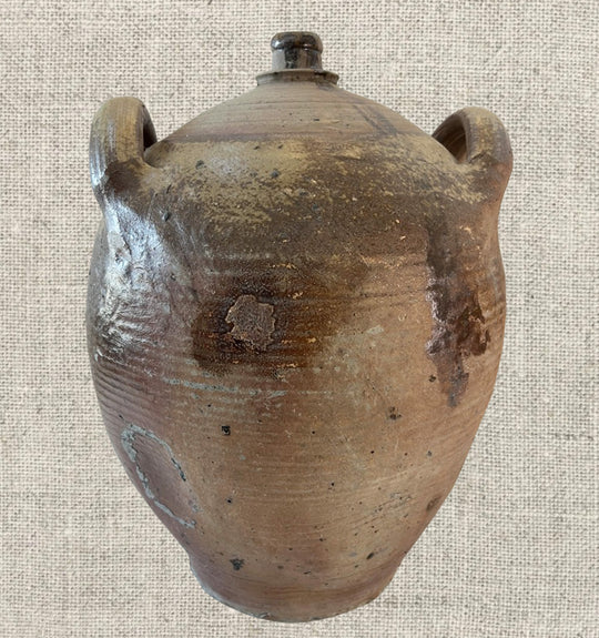 French Provincial Stoneware Olive Oil Jug