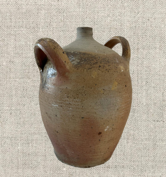 French Provincial Stoneware Olive Oil Jug
