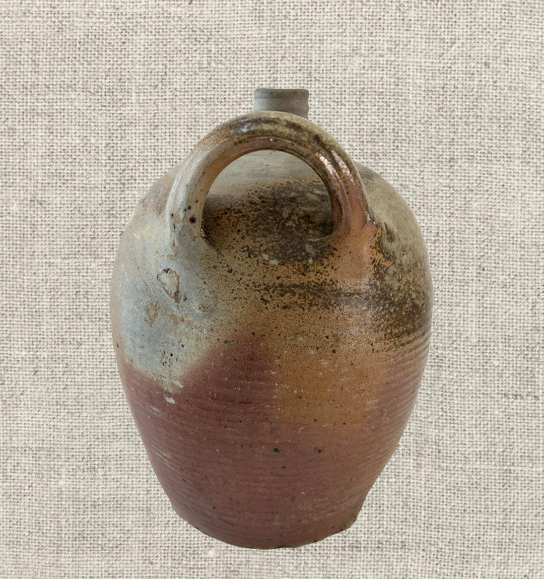 French Provincial Stoneware Olive Oil Jug