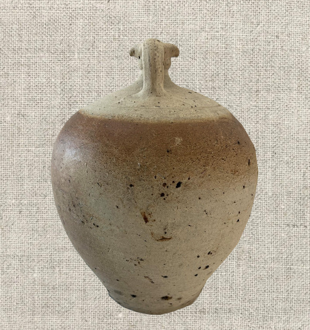 French Provincial Stoneware Double Handle Water Jug