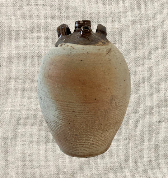 French Provincial Stoneware Olive Oil Jug