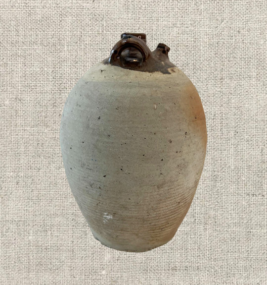French Provincial Stoneware Olive Oil Jug