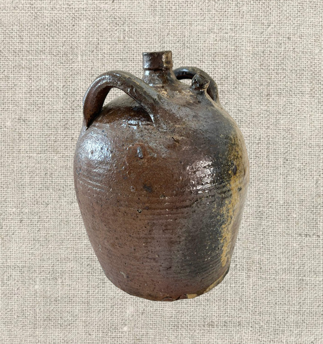 French Provincial Stoneware Olive Oil Jug