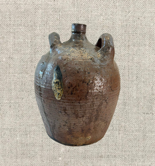 French Provincial Stoneware Olive Oil Jug