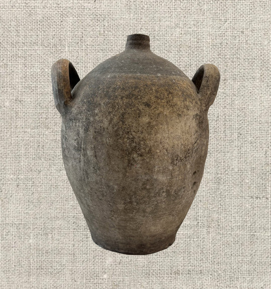 French Provincial Stoneware Olive Oil Jug